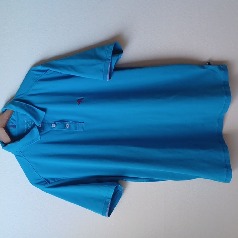 Vintage Tommy Bahama Polo Style Mens SS Shirt Blue Size XL